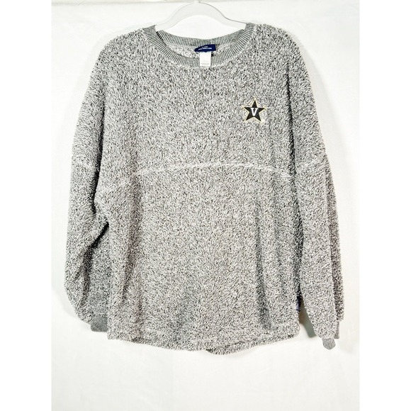 Spirit Jersey Oversized Gray Pullover Sweatshirt Comfy Sz M Unisex Vanderbilt U - Picture 1 of 6